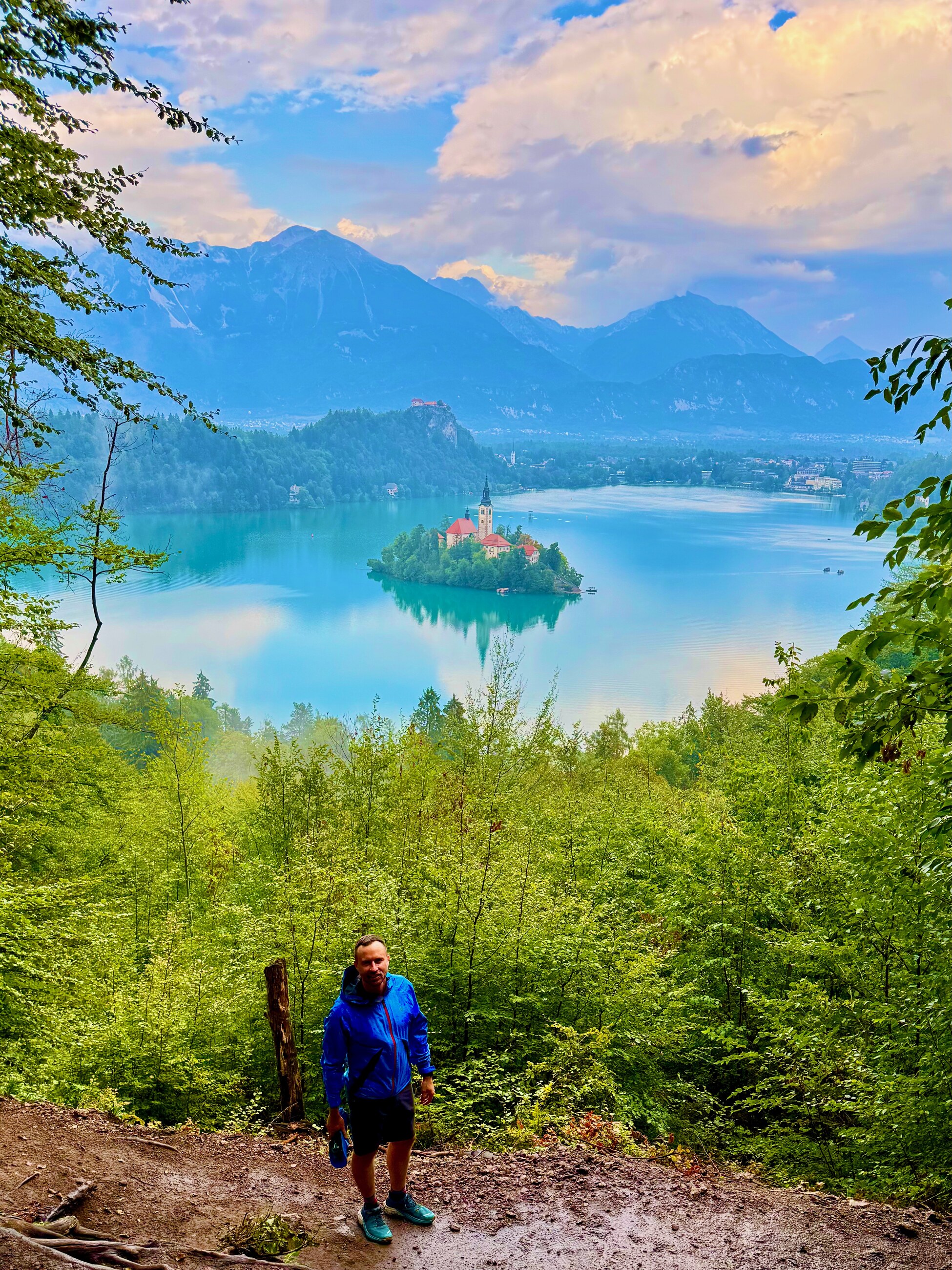 Rainy Lake Bled hiking viewpoint