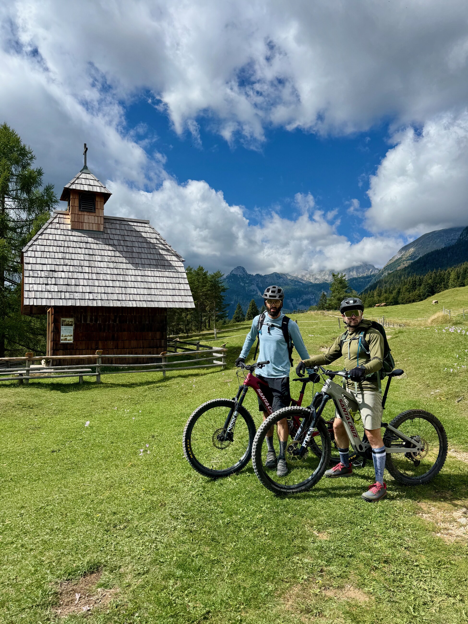 David and Ivan with bikes