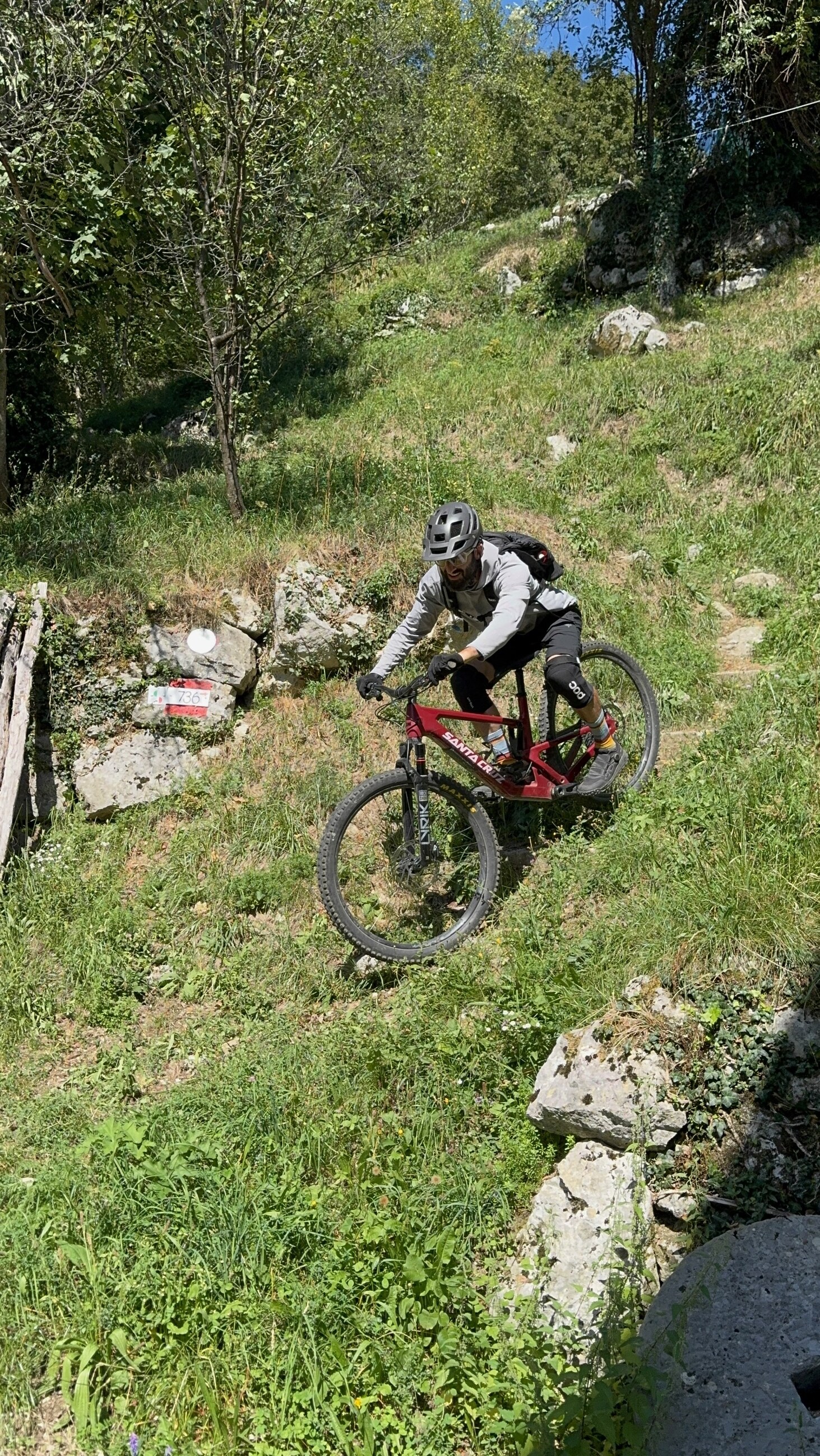 Technical riding on the primitive trail